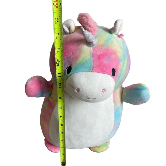 SQUISHMALLOW Unicorn Bevalee Hug Mees 16” Plush Animal 2021 KELLYTOY - Picture 3 of 8